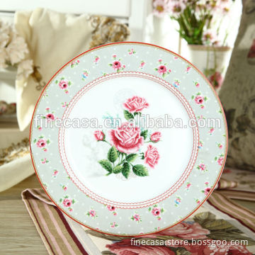 10.5 Inches Elegant Floral China Dinner Plates